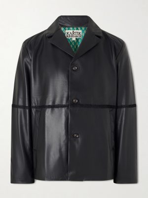 Embroidered Leather Jacket Embroidered Leather Jacket