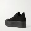 Mega Bumper Low Rubber-Trimmed Denim Sneakers - BK Mega Bumper Low Rubber-Trimmed Denim Sneakers - BK