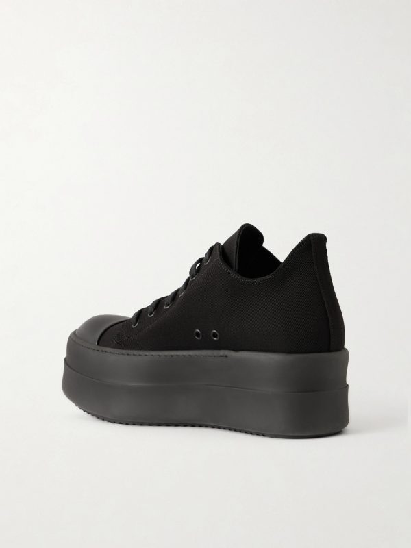 Mega Bumper Low Rubber-Trimmed Denim Sneakers - BK Mega Bumper Low Rubber-Trimmed Denim Sneakers - BK