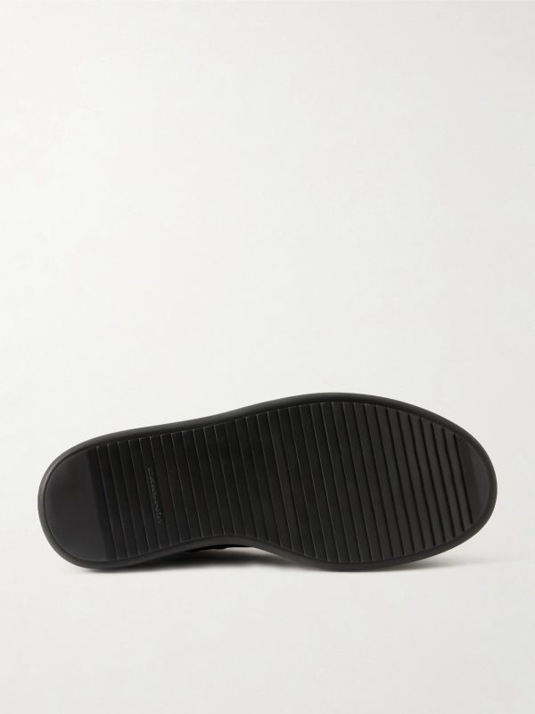 Mega Bumper Low Rubber-Trimmed Denim Sneakers - E1 Mega Bumper Low Rubber-Trimmed Denim Sneakers - E1