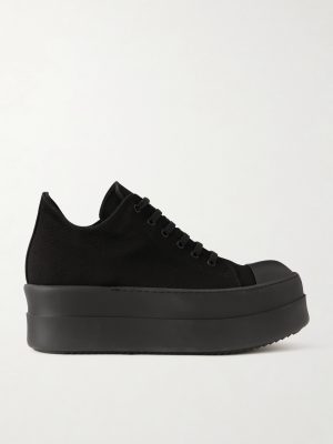 Mega Bumper Low Rubber-Trimmed Denim Sneakers