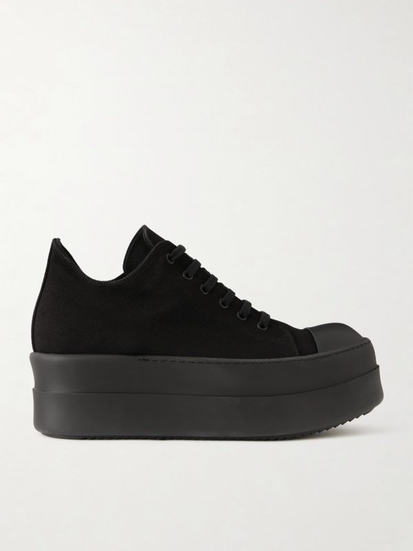 Mega Bumper Low Rubber-Trimmed Denim Sneakers Mega Bumper Low Rubber-Trimmed Denim Sneakers