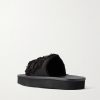 Frayed Denim Slides - BK Frayed Denim Slides - BK