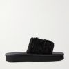 Frayed Denim Slides Frayed Denim Slides
