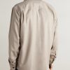 Cutaway-Collar Wool and Cashmere-Blend Shirt - BK Cutaway-Collar Wool and Cashmere-Blend Shirt - BK