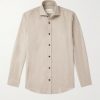 Cutaway-Collar Wool and Cashmere-Blend Shirt Cutaway-Collar Wool and Cashmere-Blend Shirt