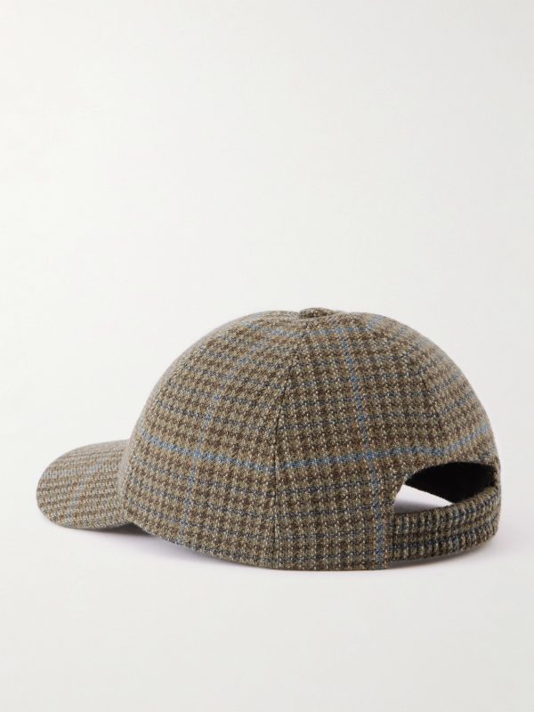 Tom Checked Wool Cap - BK Tom Checked Wool Cap - BK