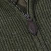 Orkney Ribbed-Knit Wool Zip-Up Cardigan - CU
