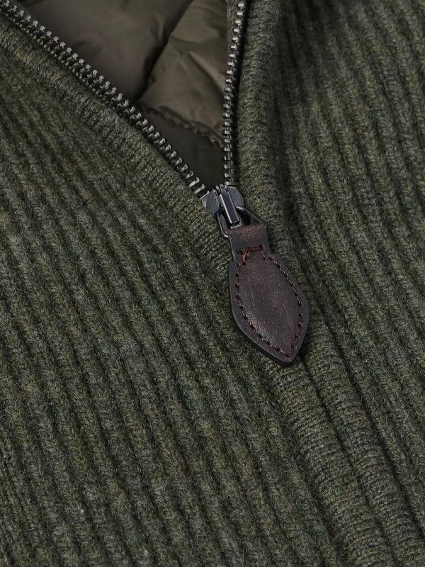 Orkney Ribbed-Knit Wool Zip-Up Cardigan - CU