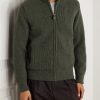 Orkney Ribbed-Knit Wool Zip-Up Cardigan - FR