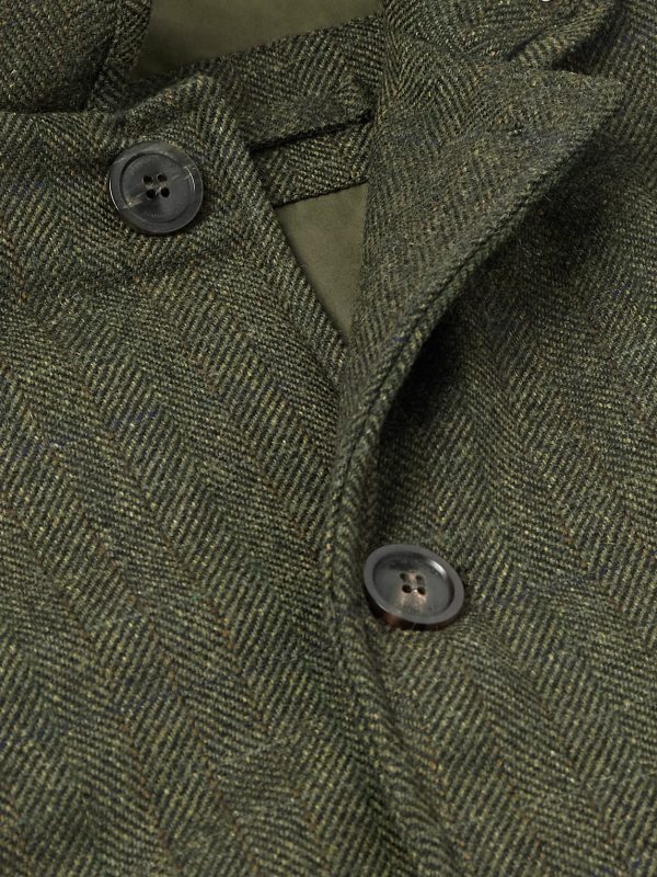 Padded Herringbone Wool-Blend Gilet - CU