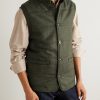 Padded Herringbone Wool-Blend Gilet - FR