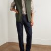 Padded Herringbone Wool-Blend Gilet - OU