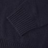 Leather-Trimmed Cashmere Half-Zip Sweater - E1 Leather-Trimmed Cashmere Half-Zip Sweater - E1