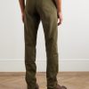 Slim-Fit Straight-Leg Cotton-Blend Twill Trousers - BK Slim-Fit Straight-Leg Cotton-Blend Twill Trousers - BK