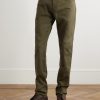 Slim-Fit Straight-Leg Cotton-Blend Twill Trousers - FR Slim-Fit Straight-Leg Cotton-Blend Twill Trousers - FR