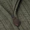 Burlington Cable-Knit Wool and Cashmere Zip-Up Cardigan - CU Burlington Cable-Knit Wool and Cashmere Zip-Up Cardigan - CU