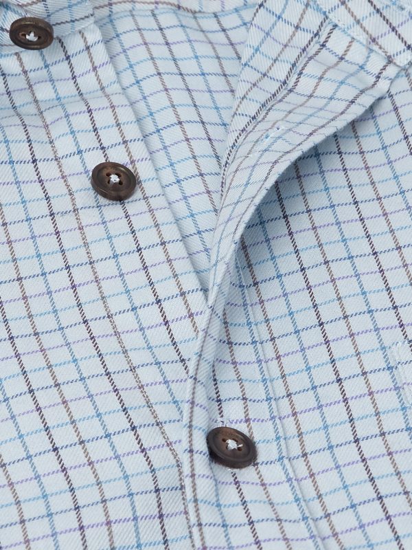 Checked Cotton and Cashmere-Blend Shirt - CU