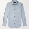 Checked Cotton and Cashmere-Blend Shirt