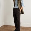 Checked Cotton and Cashmere-Blend Shirt - OU