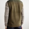 Shell-Trimmed Bouclé Gilet - BK Shell-Trimmed Bouclé Gilet - BK