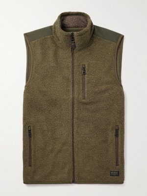 Shell-Trimmed Bouclé Gilet