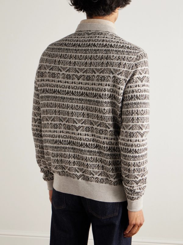 Vigo Slim-Fit Fair Isle Wool Sweater - BK Vigo Slim-Fit Fair Isle Wool Sweater - BK