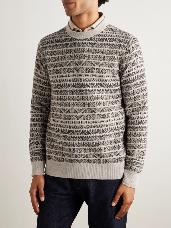 Vigo Slim-Fit Fair Isle Wool Sweater - FR Vigo Slim-Fit Fair Isle Wool Sweater - FR