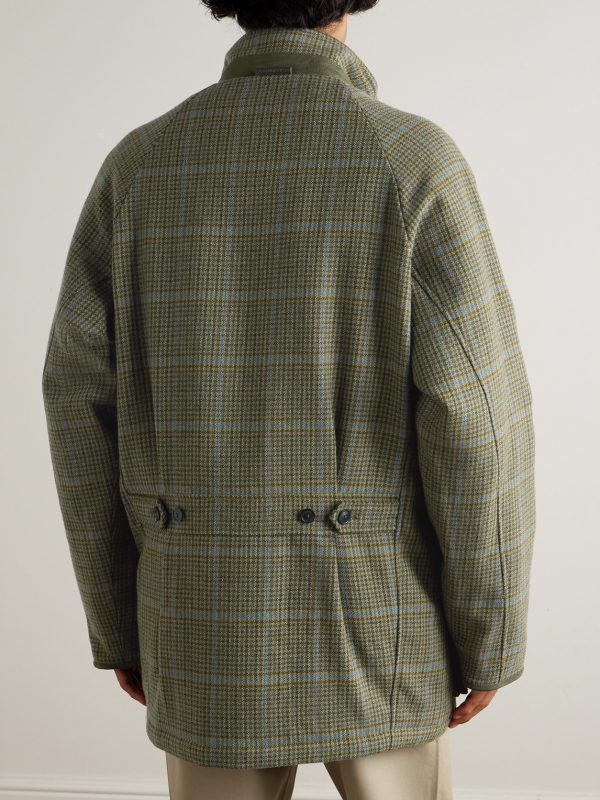 Tom Checked Wool-Tweed Coat - BK Tom Checked Wool-Tweed Coat - BK