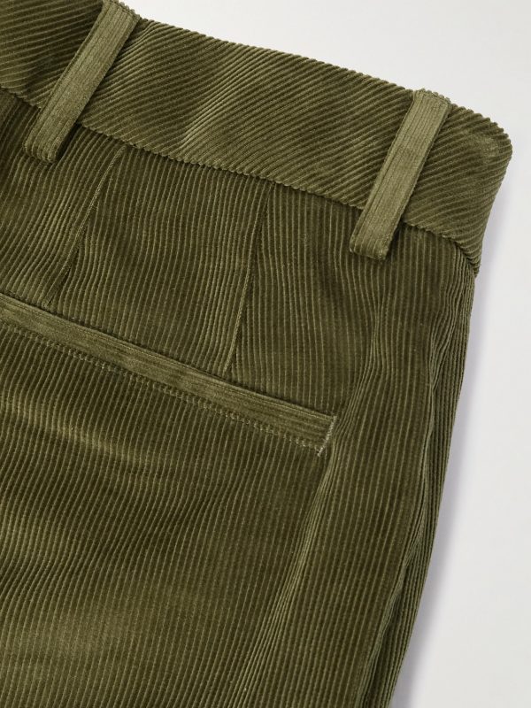 Straight-Leg Cotton-Corduroy Trousers - CU Straight-Leg Cotton-Corduroy Trousers - CU