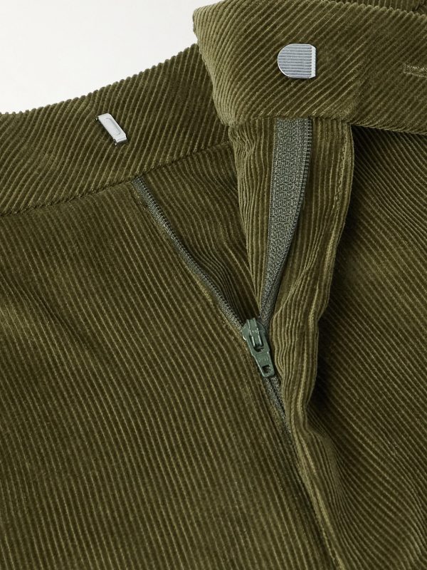 Straight-Leg Cotton-Corduroy Trousers - E1 Straight-Leg Cotton-Corduroy Trousers - E1