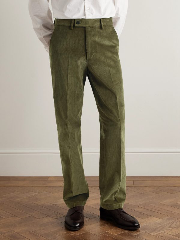 Straight-Leg Cotton-Corduroy Trousers - FR Straight-Leg Cotton-Corduroy Trousers - FR