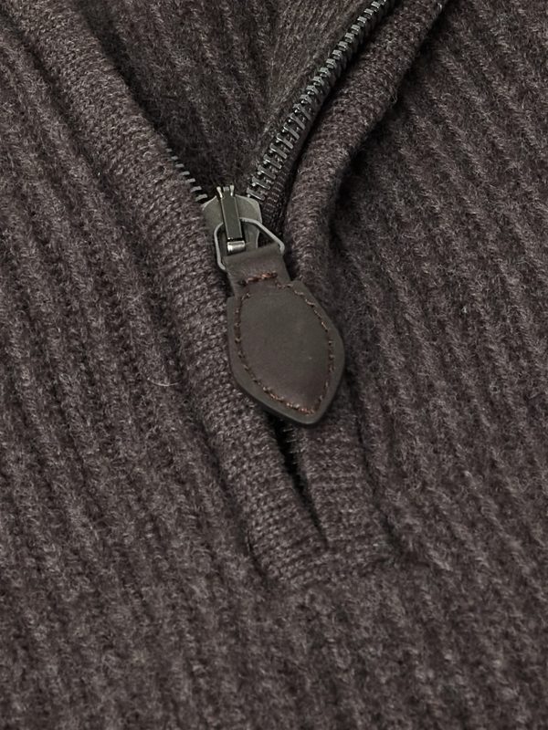 Clifford Ribbed Wool and Cashmere-Blend Half-Zip Sweater - CU Clifford Ribbed Wool and Cashmere-Blend Half-Zip Sweater - CU
