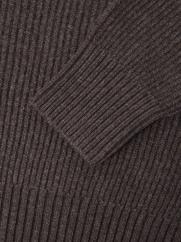 Clifford Ribbed Wool and Cashmere-Blend Half-Zip Sweater - E1 Clifford Ribbed Wool and Cashmere-Blend Half-Zip Sweater - E1