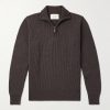 Clifford Ribbed Wool and Cashmere-Blend Half-Zip Sweater Clifford Ribbed Wool and Cashmere-Blend Half-Zip Sweater