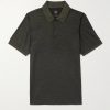Merino Wool and Lyocell-Blend Piqué Polo Shirt