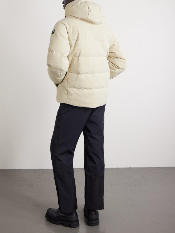 Atila Padded Corduroy Down Hooded Ski Jacket - BK Atila Padded Corduroy Down Hooded Ski Jacket - BK