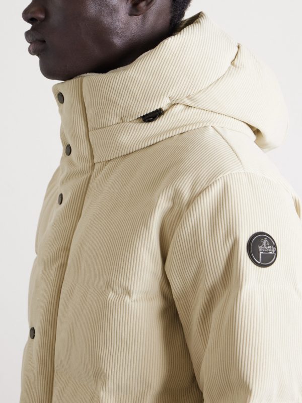 Atila Padded Corduroy Down Hooded Ski Jacket - CU Atila Padded Corduroy Down Hooded Ski Jacket - CU