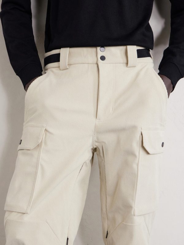 Straight-Leg Shell-Trimmed Corduroy Ski Pants - CU