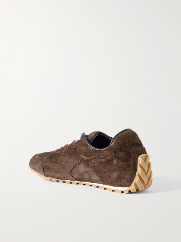 Orbit Flash Leather-Trimmed Suede Sneakers - BK Orbit Flash Leather-Trimmed Suede Sneakers - BK