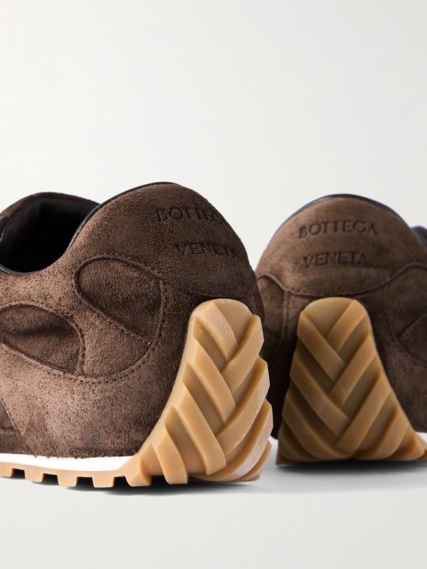 Orbit Flash Leather-Trimmed Suede Sneakers - CU Orbit Flash Leather-Trimmed Suede Sneakers - CU