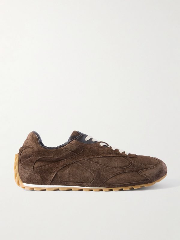 Orbit Flash Leather-Trimmed Suede Sneakers Orbit Flash Leather-Trimmed Suede Sneakers