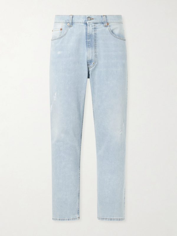 Straight-Leg Distressed Jeans Straight-Leg Distressed Jeans