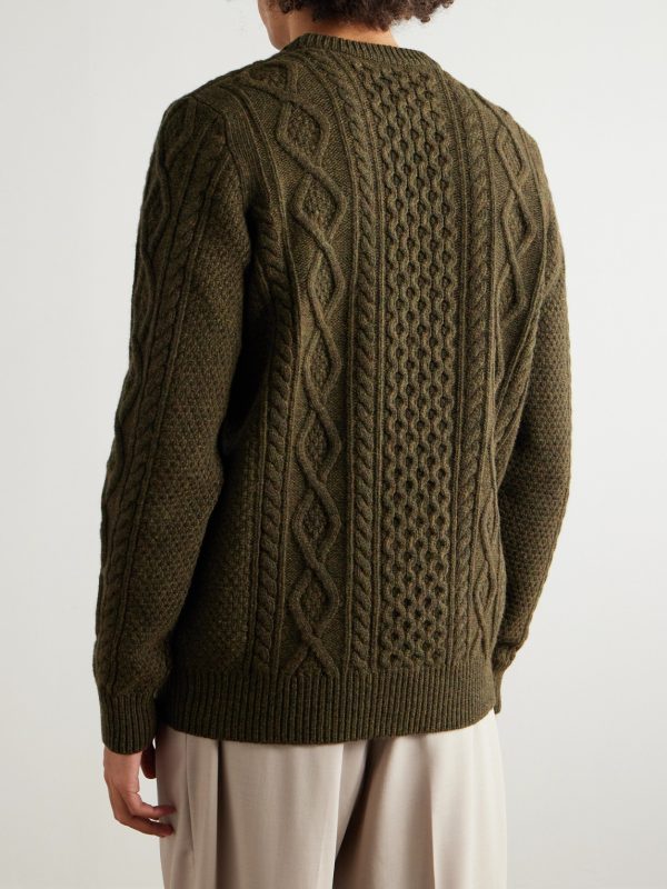 Pescatore Cable-Knit Wool Sweater - BK Pescatore Cable-Knit Wool Sweater - BK