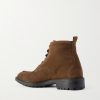 Logo-Appliquéd Suede Boots - BK Logo-Appliquéd Suede Boots - BK