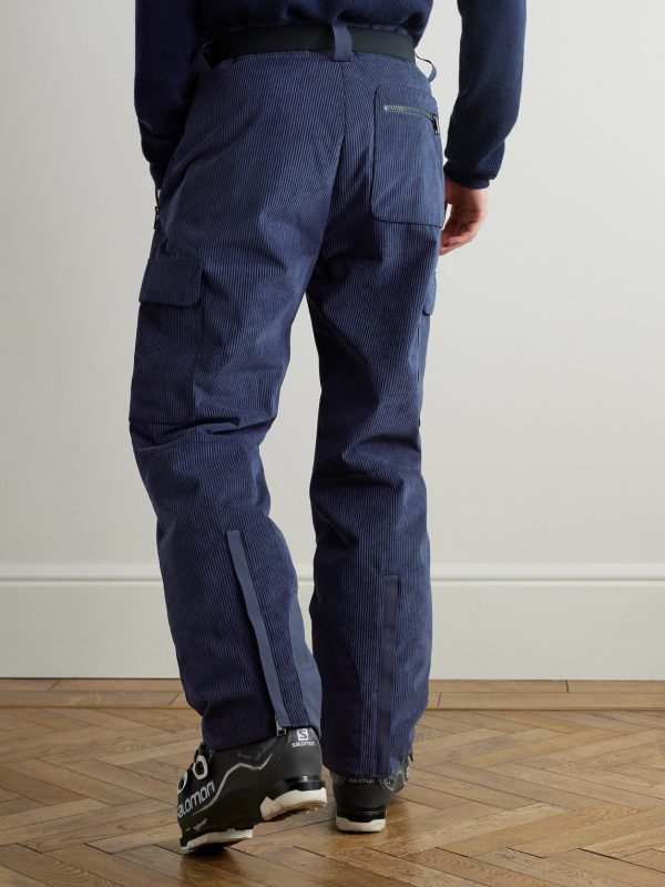 Corbin Straight-Leg Belted Corduroy Ski Pants - BK Corbin Straight-Leg Belted Corduroy Ski Pants - BK
