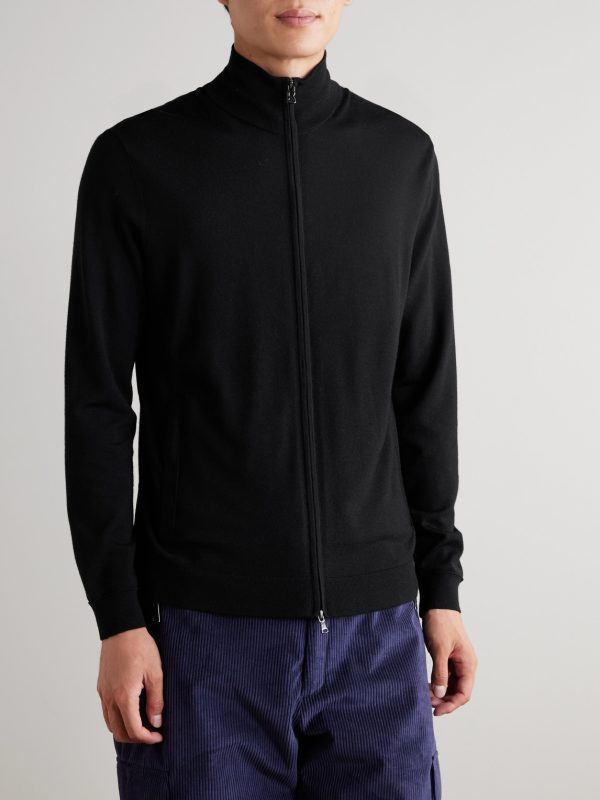 Oscar Virgin Wool Zip-Up Cardigan - FR Oscar Virgin Wool Zip-Up Cardigan - FR