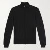 Oscar Virgin Wool Zip-Up Cardigan Oscar Virgin Wool Zip-Up Cardigan