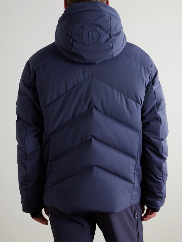 Jervis-D Panelled Quilted Shell Hooded Down Jacket - BK Jervis-D Panelled Quilted Shell Hooded Down Jacket - BK