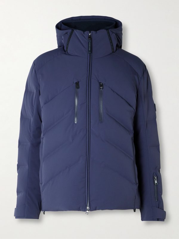 Jervis-D Panelled Quilted Shell Hooded Down Jacket Jervis-D Panelled Quilted Shell Hooded Down Jacket